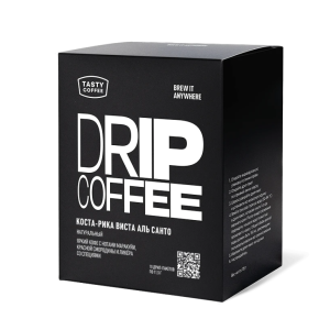 Tasty Coffee в дрип-пакетах Коста-Рика Виста Аль Санто
