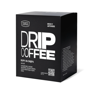 Tasty Coffee в дрип-пакетах Перу Ла Сидра