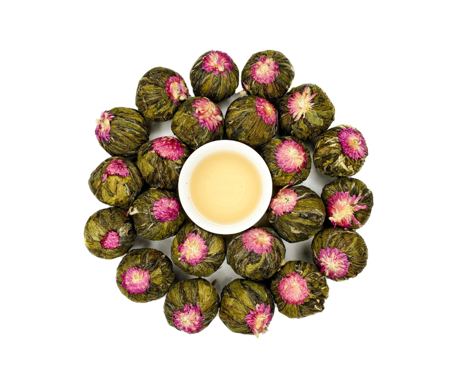 Связанный чай Жасмин и Клевер 1